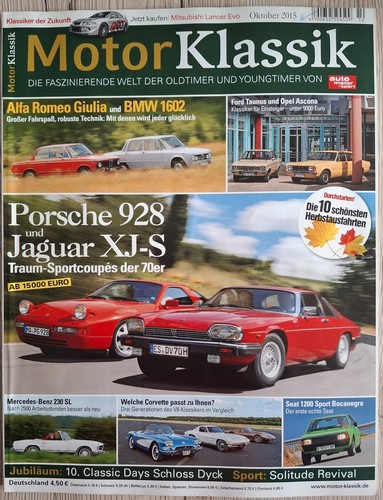 MotorKlassik - Oktober 2015 - Mercedes - Benz 230 SL - Traum - Sportcoupés 70 er