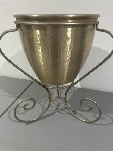 Mid Century Modern Brass Atomic Cone Bullet Planter Vase Drainage Plug - Picture 13 of 17