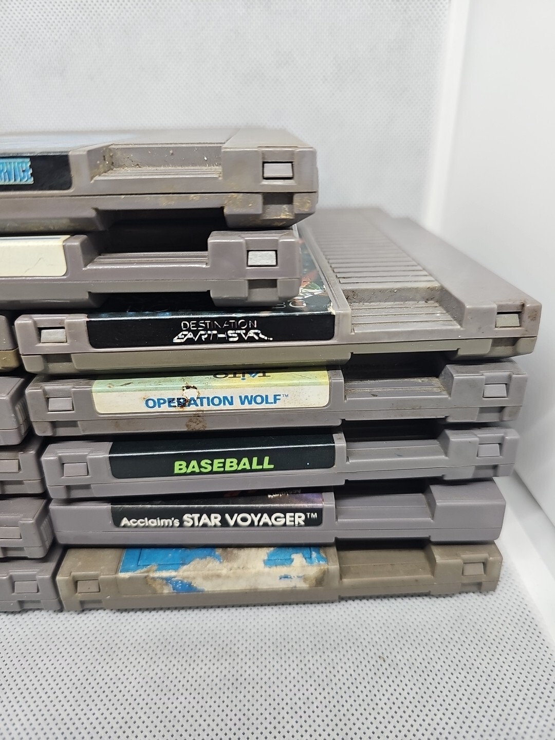 NES Top Loader Console Bundle 19 Games, Dogbone Cont, Zapper, OG Cont