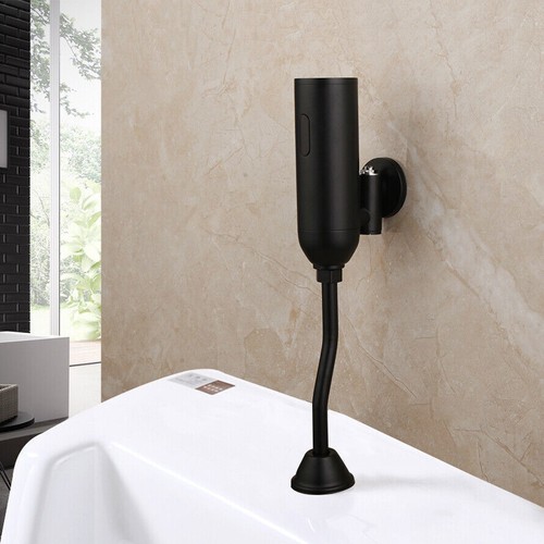 Black Urinal Flush Control Valve Automatic Sensor Bathroom Faucet Wall Mount Tap - Picture 3 of 8
