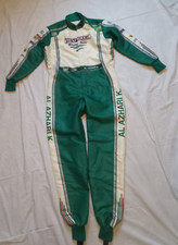 TUTA TOP KART KARTING OMP RACING TONY KART FERRARI ACADEMY VERDE BIANCO TG 44-46