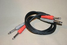 HOSA 3' 1/4" AUDIO PATCH BAY TANDEM MONO L/R CABLE NEW
