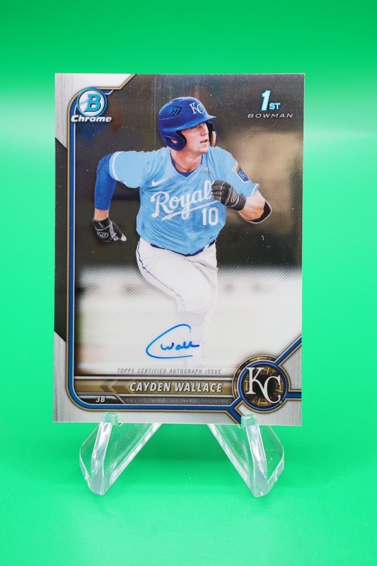 2022 Bowman Draft Chrome Autograph #CDA-CW Cayden Wallace Auto GS1