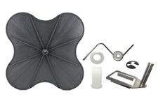 Lesco Spreader Repair Kit with Ultra Plus Impeller, 1 roll pin, 1 agitator, + se