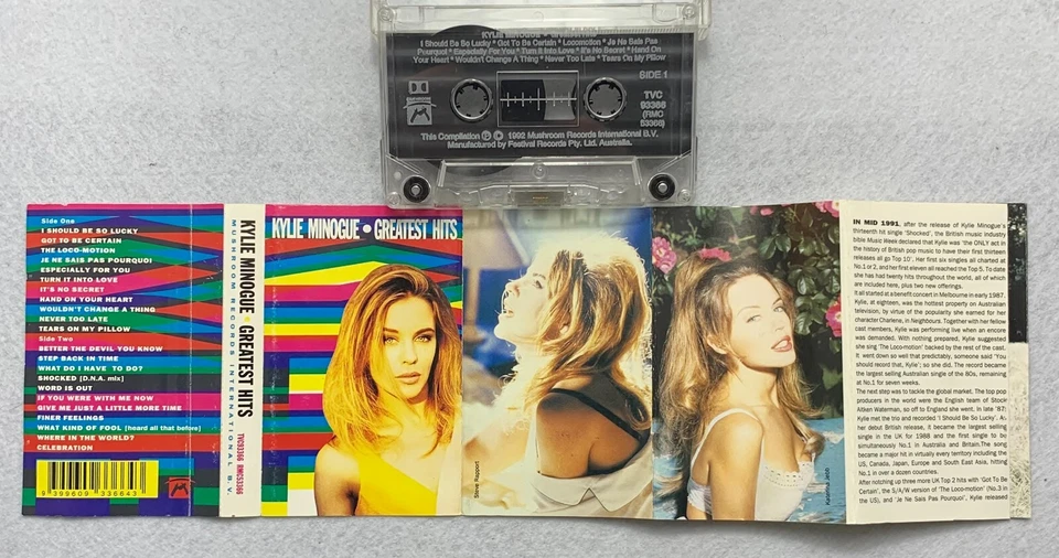 Kylie – Greatest Hits, AUS Cassette - Mushroom Records - Image 2 of 4