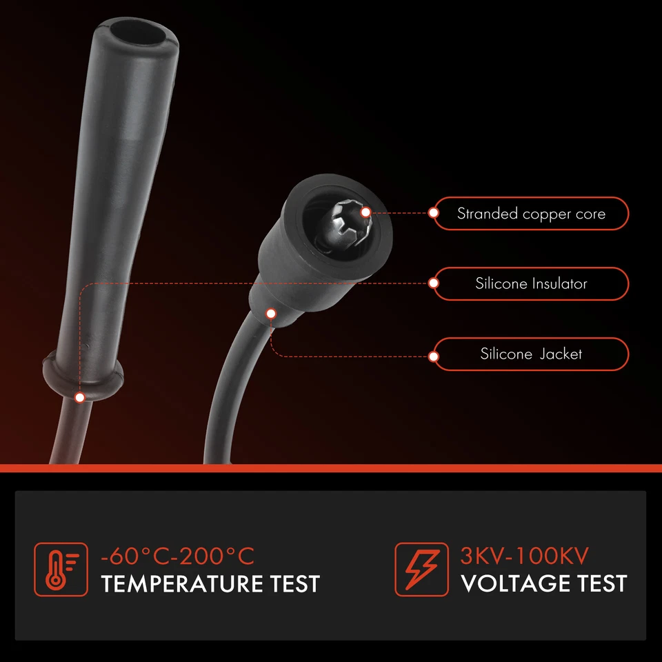 Juego de 7 cables de bujía para Jeep Wagoneer Gladiator Ford Econoline AMC Triumph Foto 4 de 4