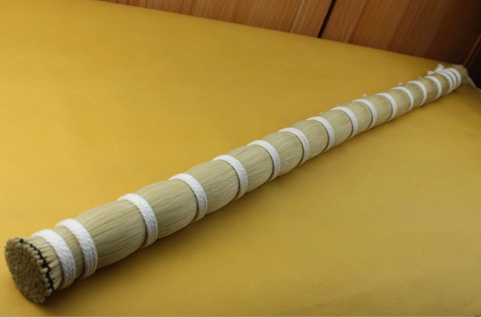 250 gramos arco pelo alta calidad blanco cola de caballo para violonchelo viola violín arco 85cm Foto 2 de 2