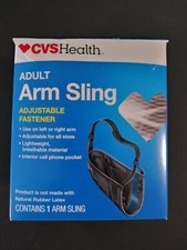CVS Health Arm Sling Adult with Adjustable Fastener - Right or Left Arm Black 
