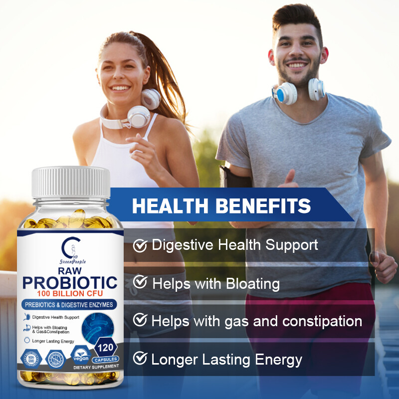 Probiotics Digestive Enzymes 100 Billion CFU Potency Immune Health 120