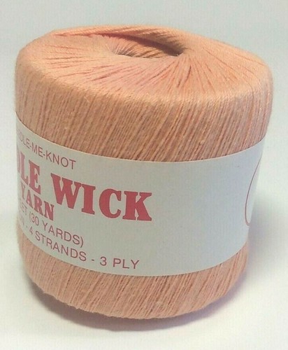 Candle Wick Yarn, 4 Strands 3Ply 1 Qs & 3' Needle-Me-Not Brand 4 Colors NEW - Picture 7 of 9