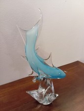 Squalo grande In vetro Di Murano vetro sommerso vintage anni 70