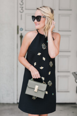 NWT Victoria Beckham M halter DRESS Black embellished gold bug bees appliques | eBay NWT Victoria Beckham M halter DRESS Black embellished gold bug bees appliques | eBay