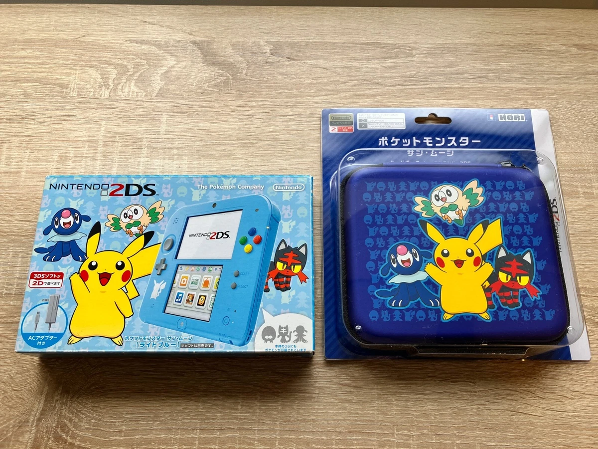 Nintendo 2DS Pokemon Sun & Moon Light Blue Console Boxed &