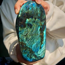 3.96LB Natural Labrador moonstone quartz free form mineral specimen 1.8kg