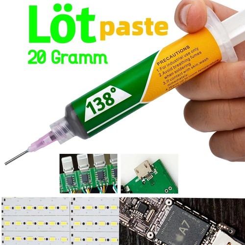 20-50 Gramm Lötzinn Lötpaste in Spritze SMD BGA Löten mit Flussmittel Solder 138 - Bild 31 von 34
