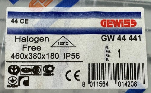 GEWISS GW44441 BOX WITH TRANSPARENT DEEP LID - IP56 -460X380X180mm SMOOTH WALLS - Picture 5 of 6
