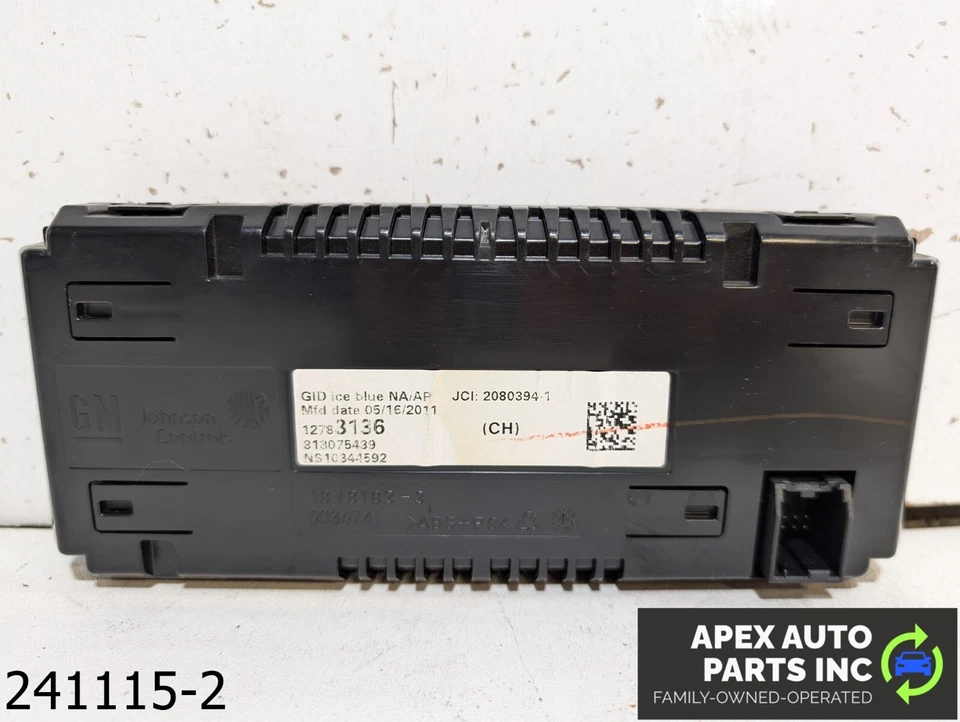 OEM 2011-2015 Chevrolet Cruze 1.8L Information Display Screen - Image 4 of 4