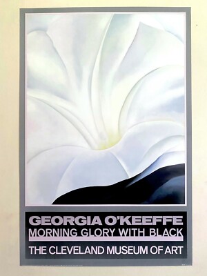 IA O'KEEFFE ポスター GEORGIA O'KEEFFE RARE 1988 LITHOGRAPH PRINT POSTER MORNING GLORY