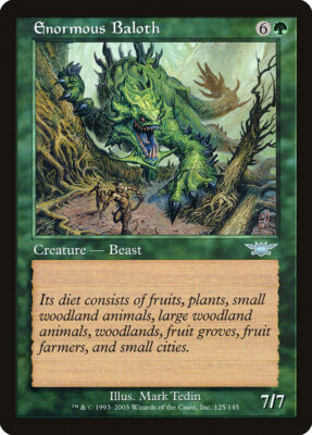 MTG Magic the Gathering Enormous Baloth (125/145) Legions MP