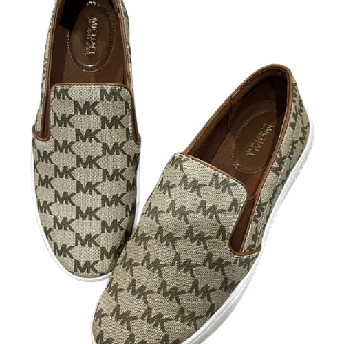 Michael Kors Keaton Slip On Sneakers Brown MK Logo Women\'s Size 10 22697704_52726775_600.jpg main image 3