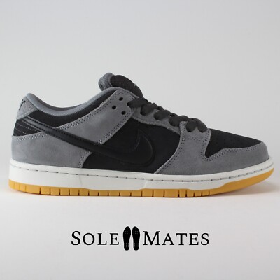 Nike SB Dunk Low Pro Grey Black Gum HF3063-001 Men's Size 7