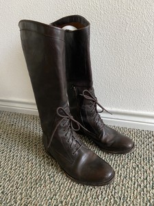 frye melissa lace up riding boot
