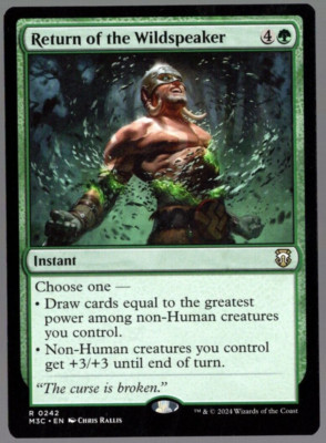 Return of the Wildspeaker 0242 Non Foil Rare Modern Horizons 3 MTG Near Mint