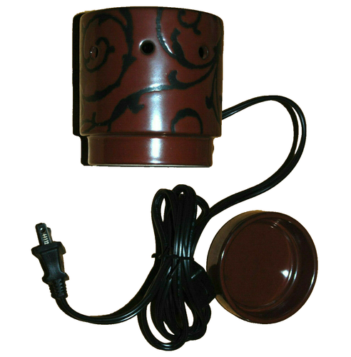 Scentsy Wärmer La Paz Mid Size Rostbraun & One Sunlit Morning 8er Pack Riegel - Bild 1 von 7