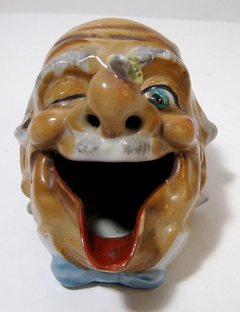 1950s　スカル灰皿　陶器　ビンテージKEEP ON SMOKING 1950s スカル灰皿 陶器 ビンテージKEEP ON SMOKING