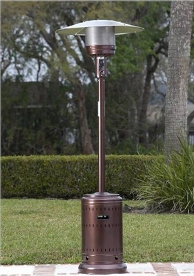 Firesense Aged Chestnut Finish Patio Heater Fire Sense 46,000 BTU