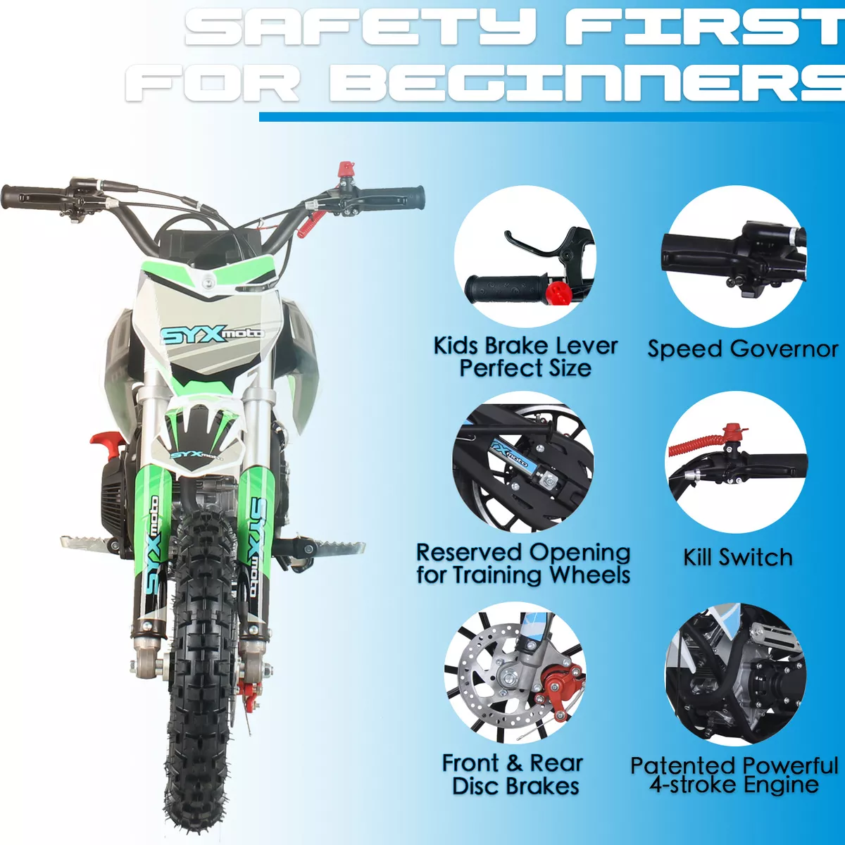 SyxMoto 49cc 2-Stroke Motocross Dirt Bike