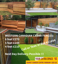 Canadian Western Red Cedar Fence Panes 6ft/5ft/4ft FAST DELIVERY ( LARGE STOCK )