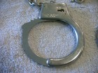 Metal Play Police Gag Joke Gift Hand Cuffs Party — photo 2