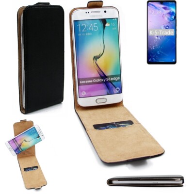 360° Schutz Hülle für Sharp Aquos Zero6 Flip Case Universal schwarz Kunstlede