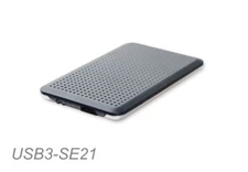 2.5" SATA Hard Drive USB 3.0 Ultra-Slim Stainless Steel Bottom Cover Enclosure