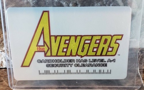 Avengers Chromium Priority Identicard Promo Card NM Bill Clinton Marvel ...
