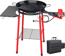 Paella Pan Set with Paella Burner, 22 Enamele...