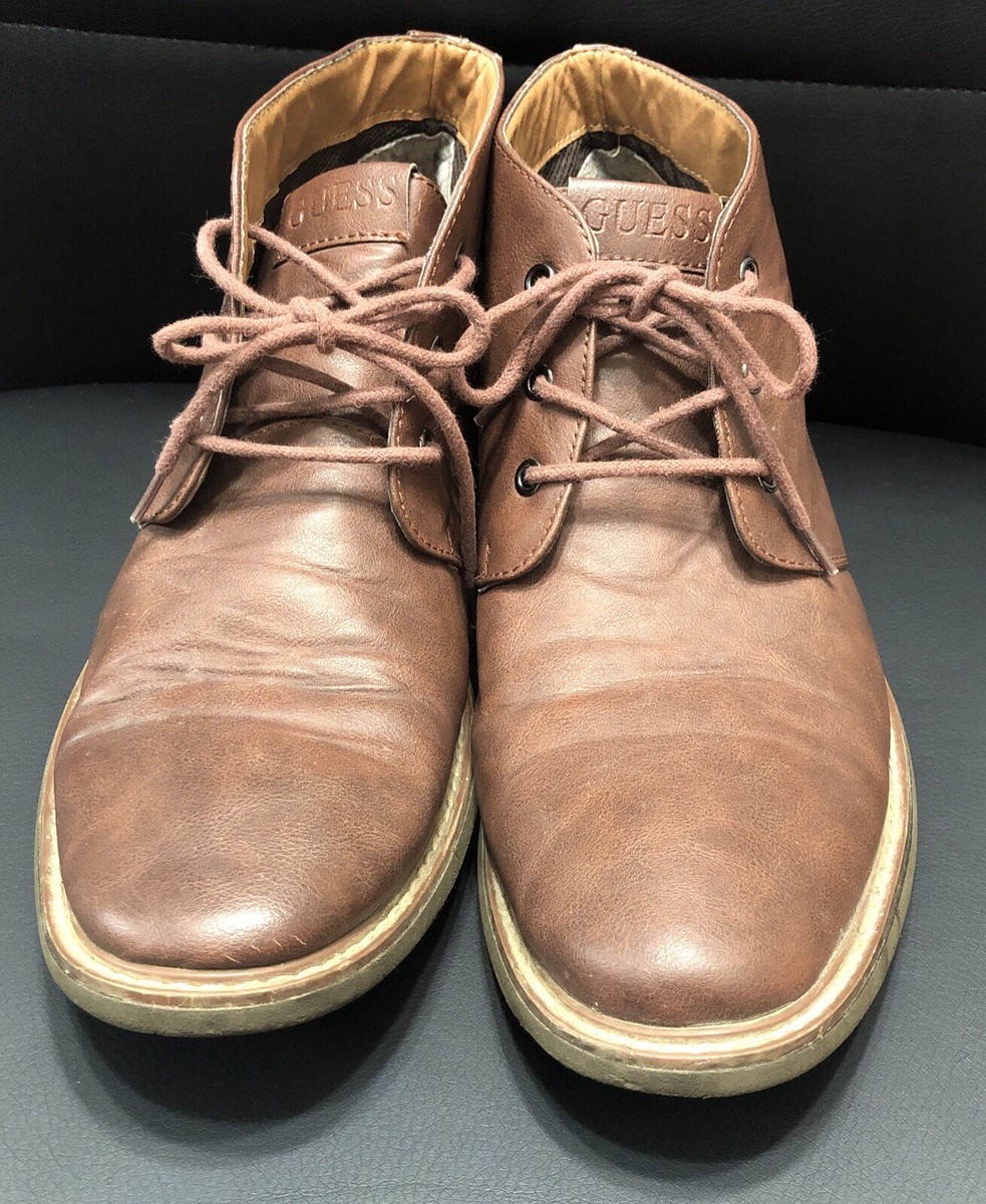 Guess Chukka Style Lace Up Boots Mens Size 9.5 Brown | eBay display picture 1
