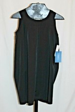 NWT Vera Wang Simply Vera Black Sleeveless Dress Style VFS19000 Sz S Free Ship 