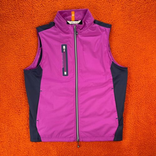 PETER MILLAR Mens MEDIUM Hyperlight Fuse Hybrid Purple Sailing Golf Vest NEW - Picture 2 of 10