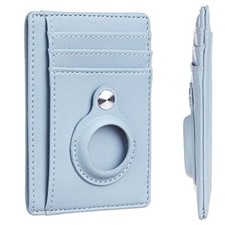 Slim Minimalist Front Pocket Wallet with Built-in Case Holder for Blue Classic