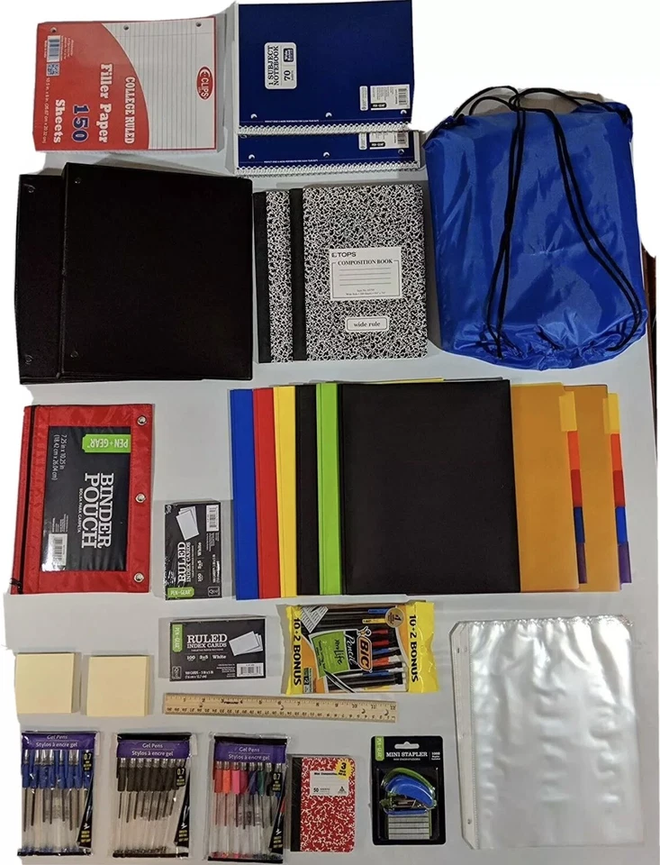 Back to School Supply Bundle Kit for Middle High School College: Over 70+ Items - Image 2 of 3