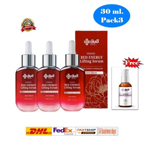 Yanhee Red Energy Lifting Serum Reduce wrinkles, dark spots Bright skin 30ml x3