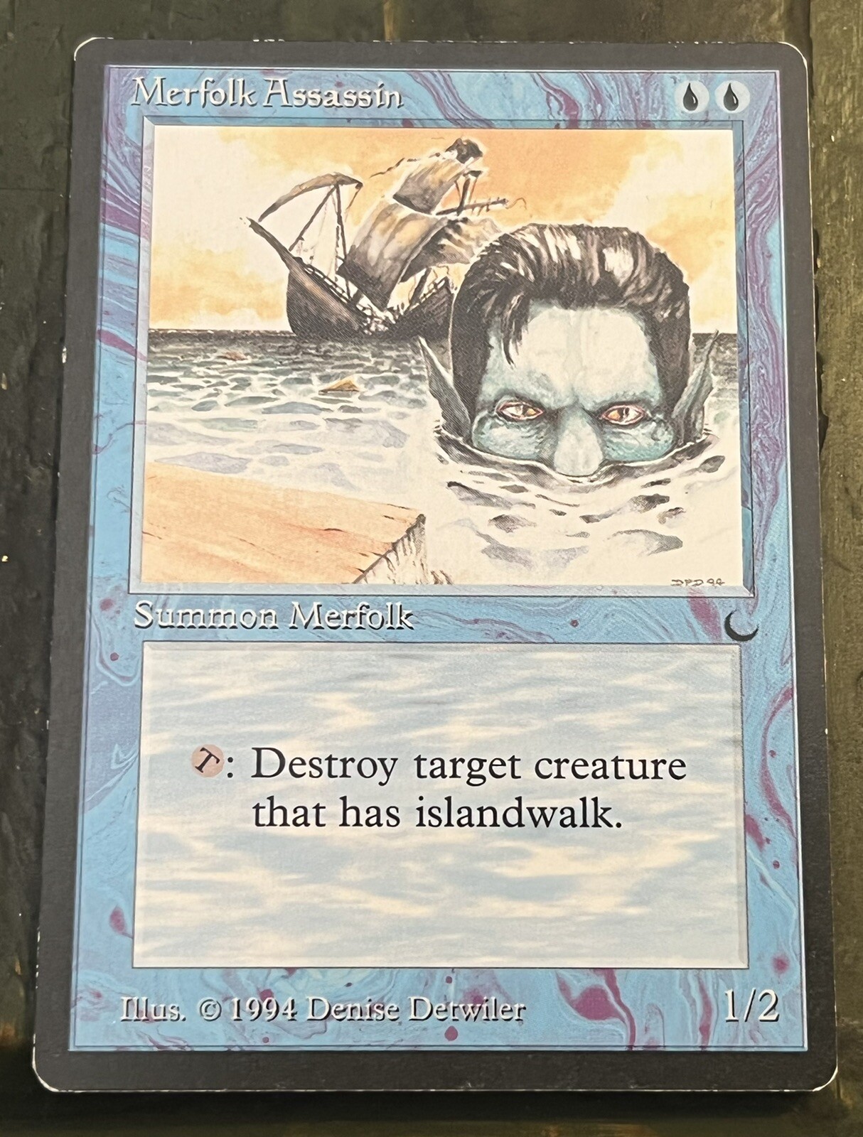 Merfolk Assassin The Dark Blue Uncommon Magic the Gathering MTG NM-SP