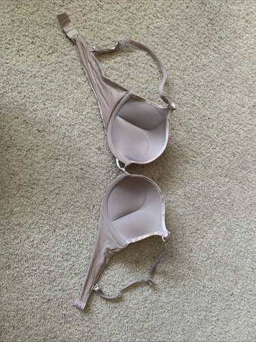 Victoria’s Secret Miraculous Plunge 36B Ivory Bombshell Add 2 Cups Push Up Bra - Picture 8 of 9