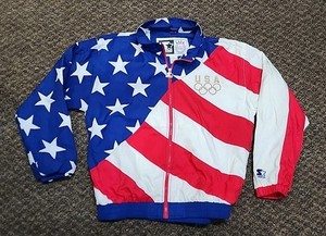 Veste Vintage USA Olympique 1996 Apex One - Colorblock, Taille XL, Occasion