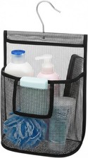 Mesh Shower Caddy Hanging PVC Bathroom Storage Bag W/ Hooks for College Dorm Gym