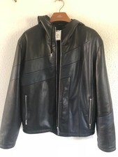 Orig. Hermes Herren Leder Wendejacke Kapuze b...