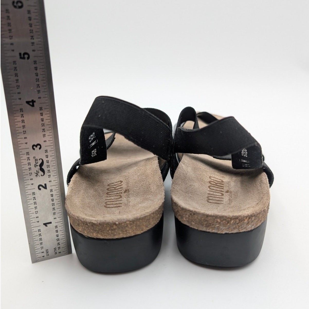 Munro Pisces Wedge Heel Sandal Slingback Women’s Black Size US8.5M EU39