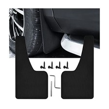 2Pcs Car Mud Flaps Fender Splash Guards, PVC Mudguard Fender Flares with Black
